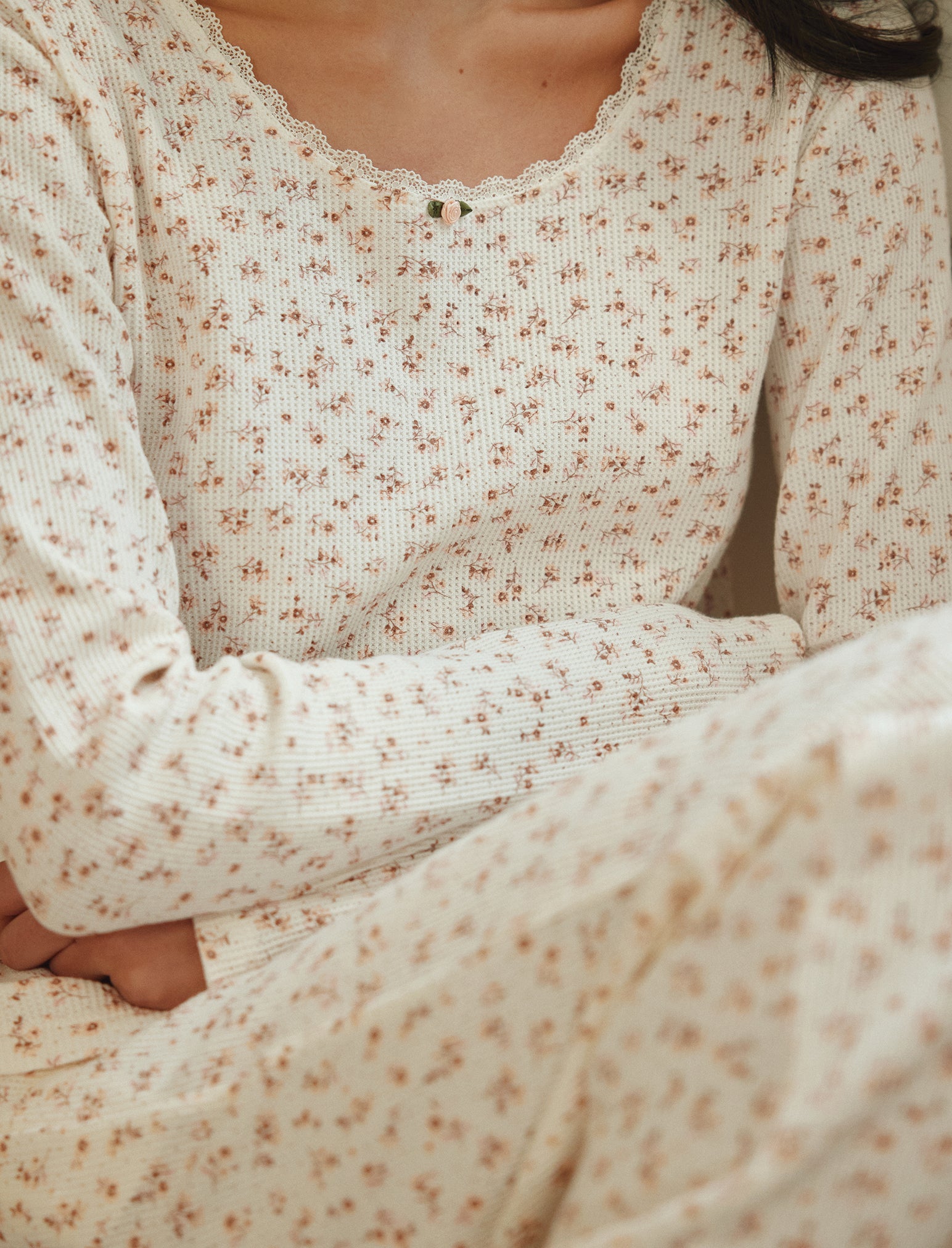 Claire Soft Cotton Waffle PJ Set