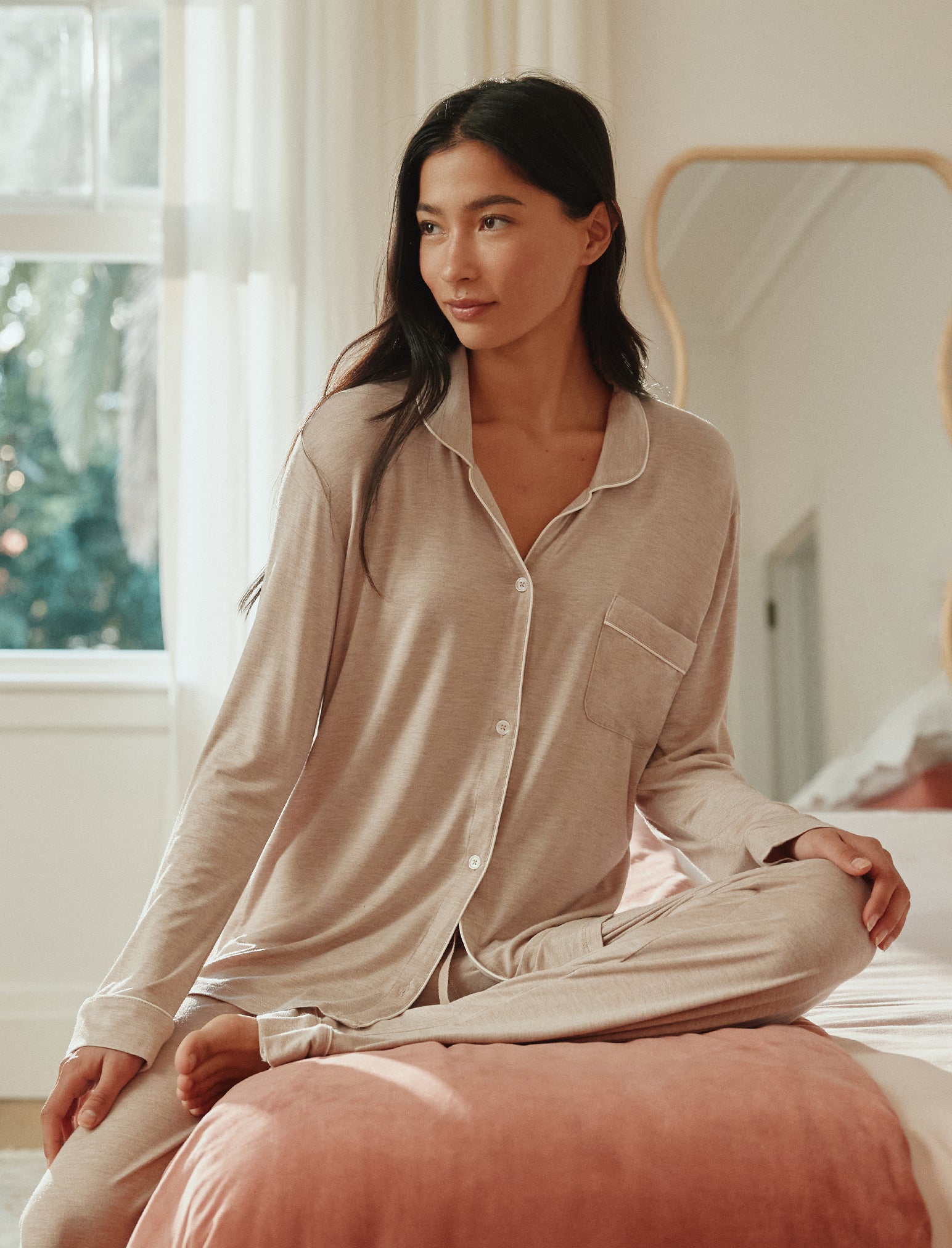 Kate Modal Soft Full Length PJ Set