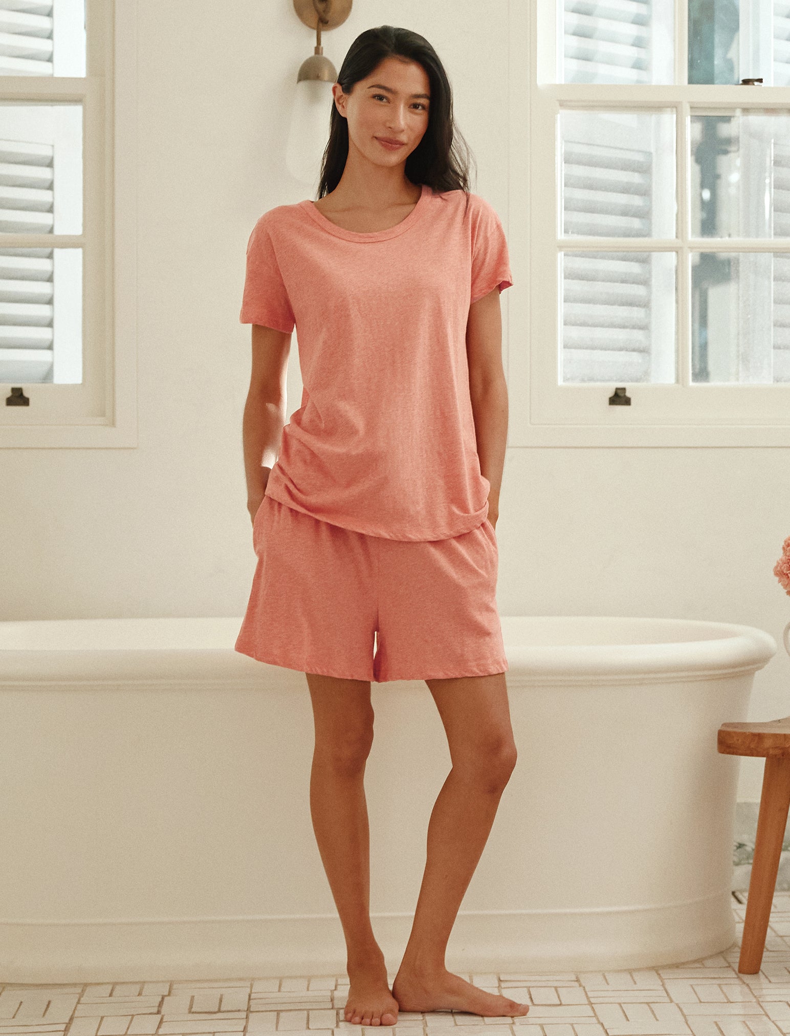 Jada Organic Cotton Knit Boxer PJ Set