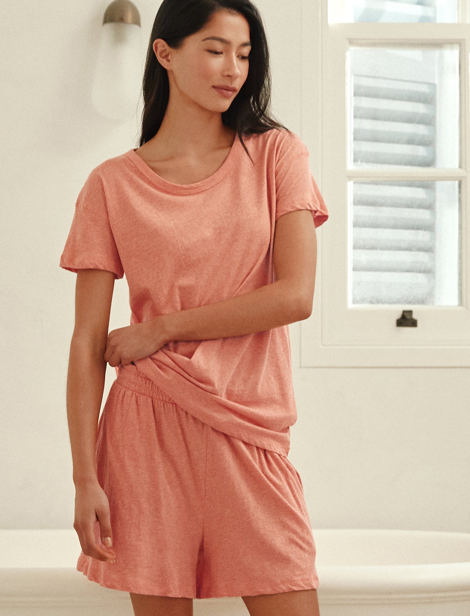 Jada Organic Cotton Knit Boxer PJ Set