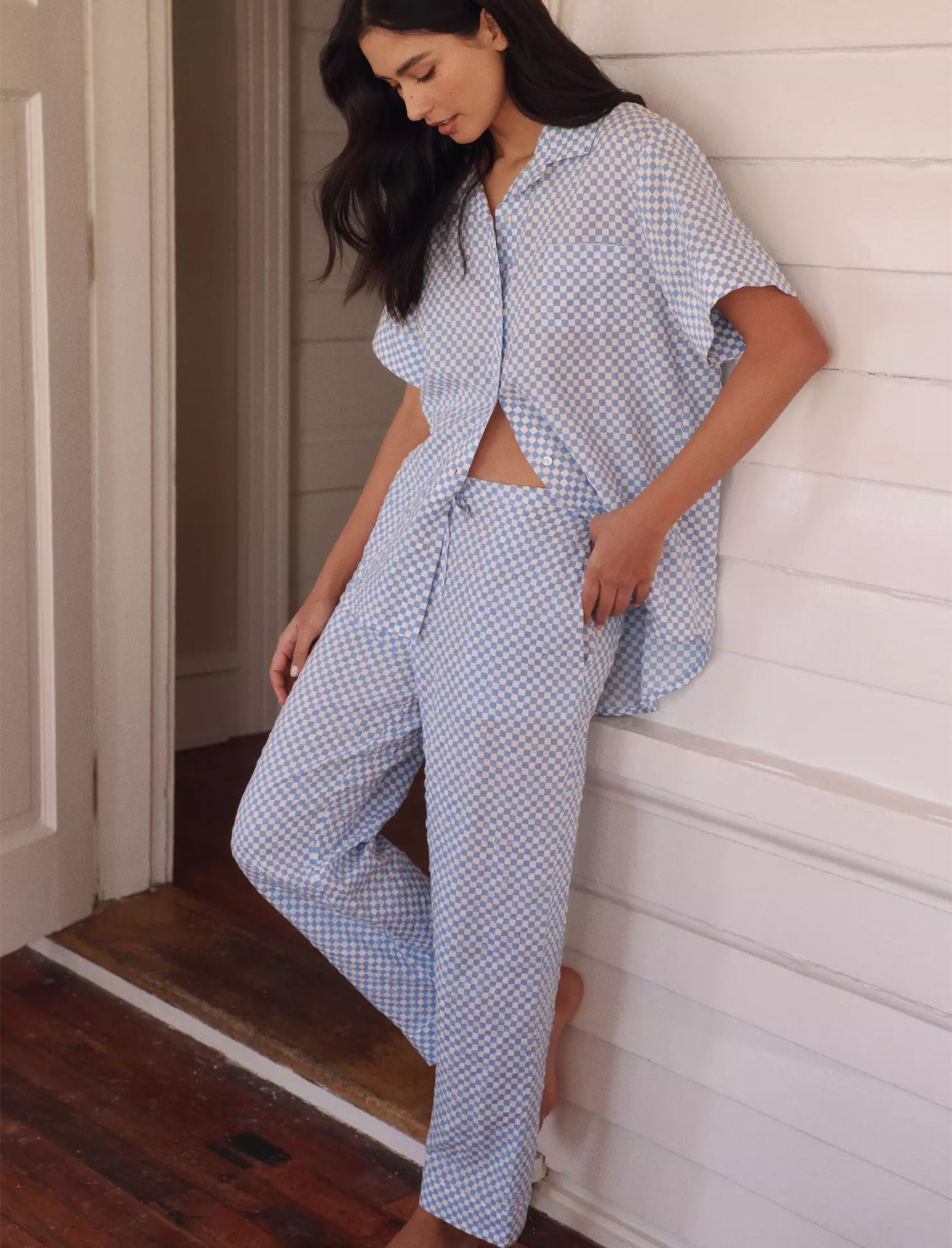 Anais Short Sleeve Full Length PJ Set