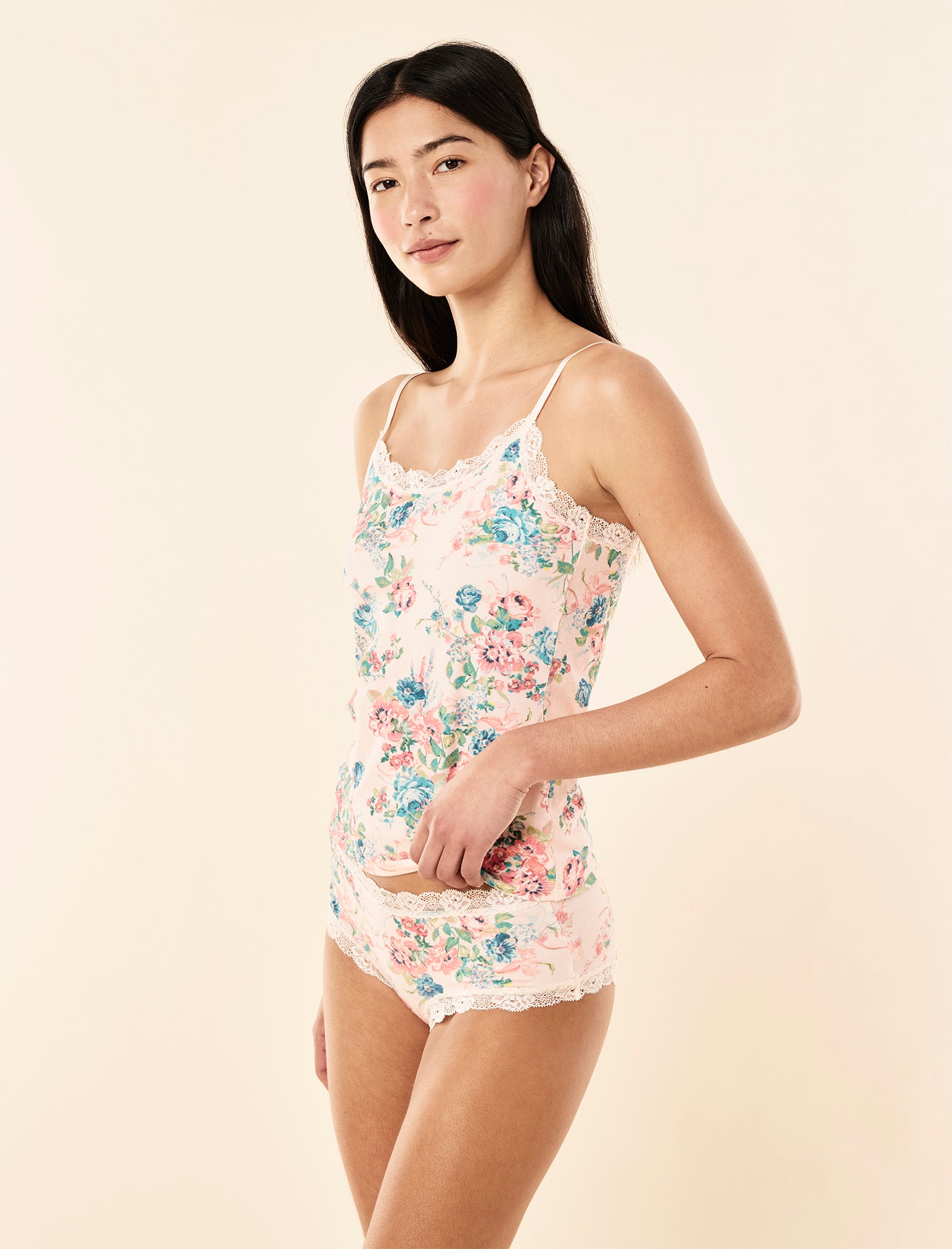Ellie Lace Trim Midrise Knicker