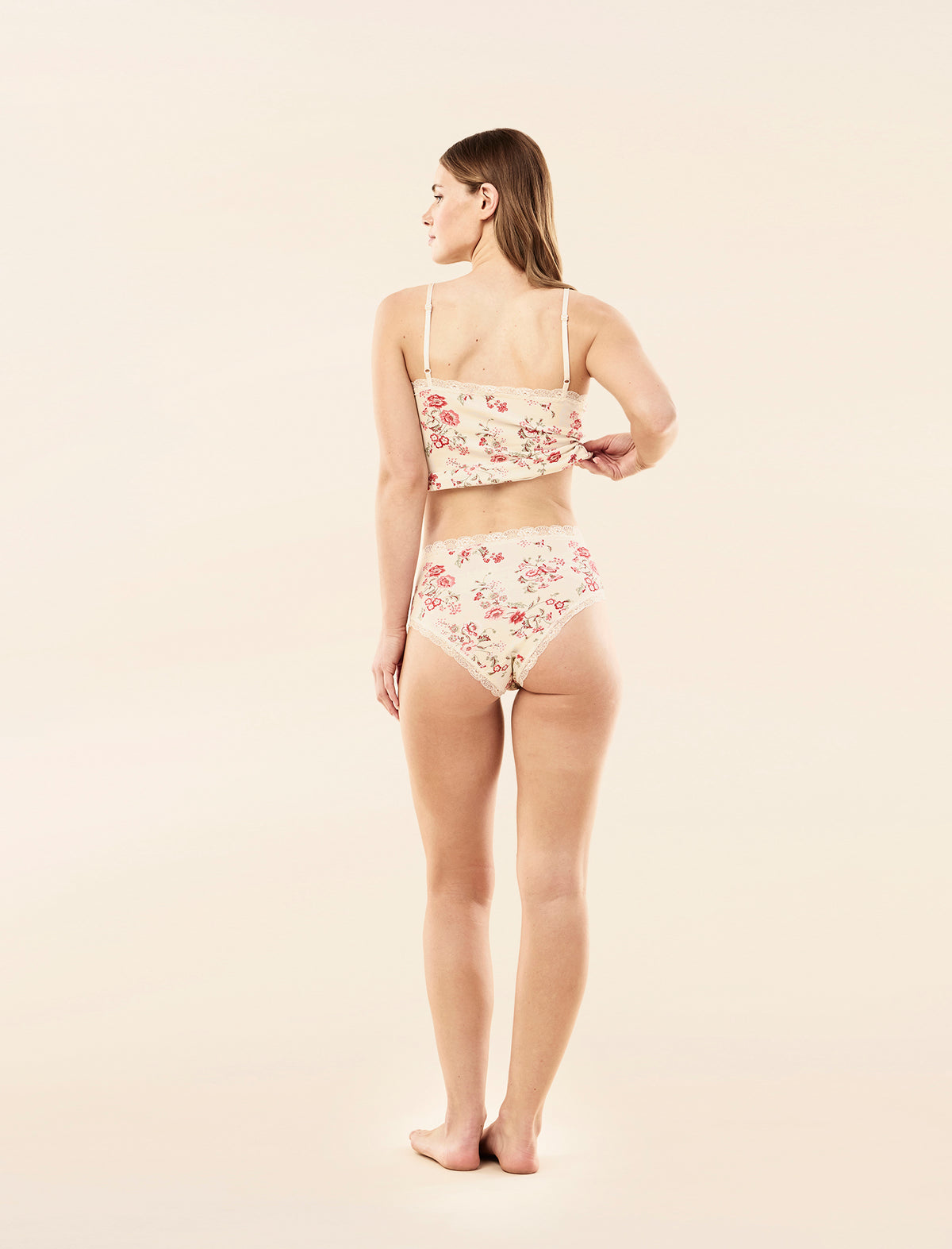Ellie Lace Trim Highrise Knicker