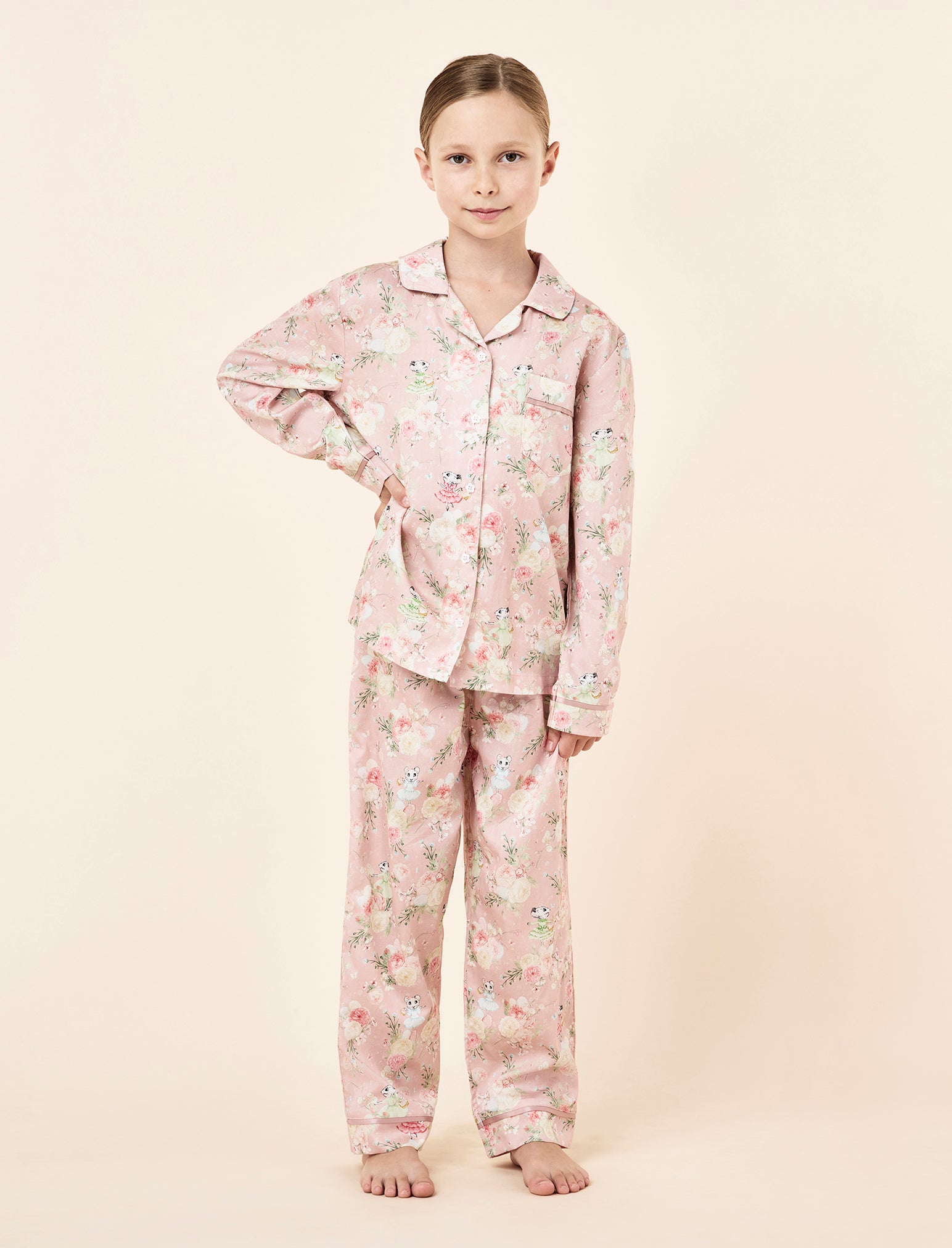 Claris The Mouse Kids Full Length PJ Set