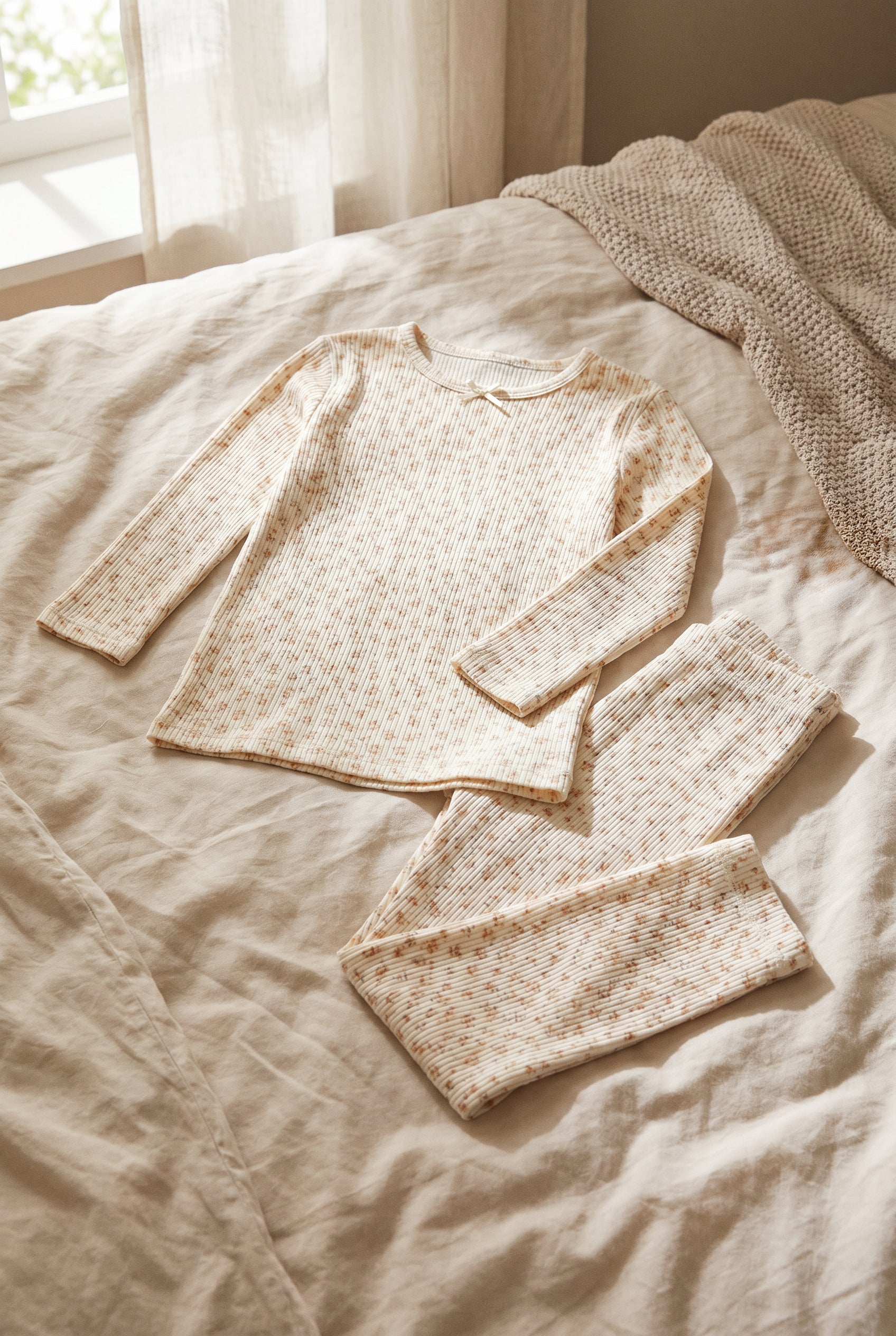 Kids Lottie Pointelle Full Length PJ Set