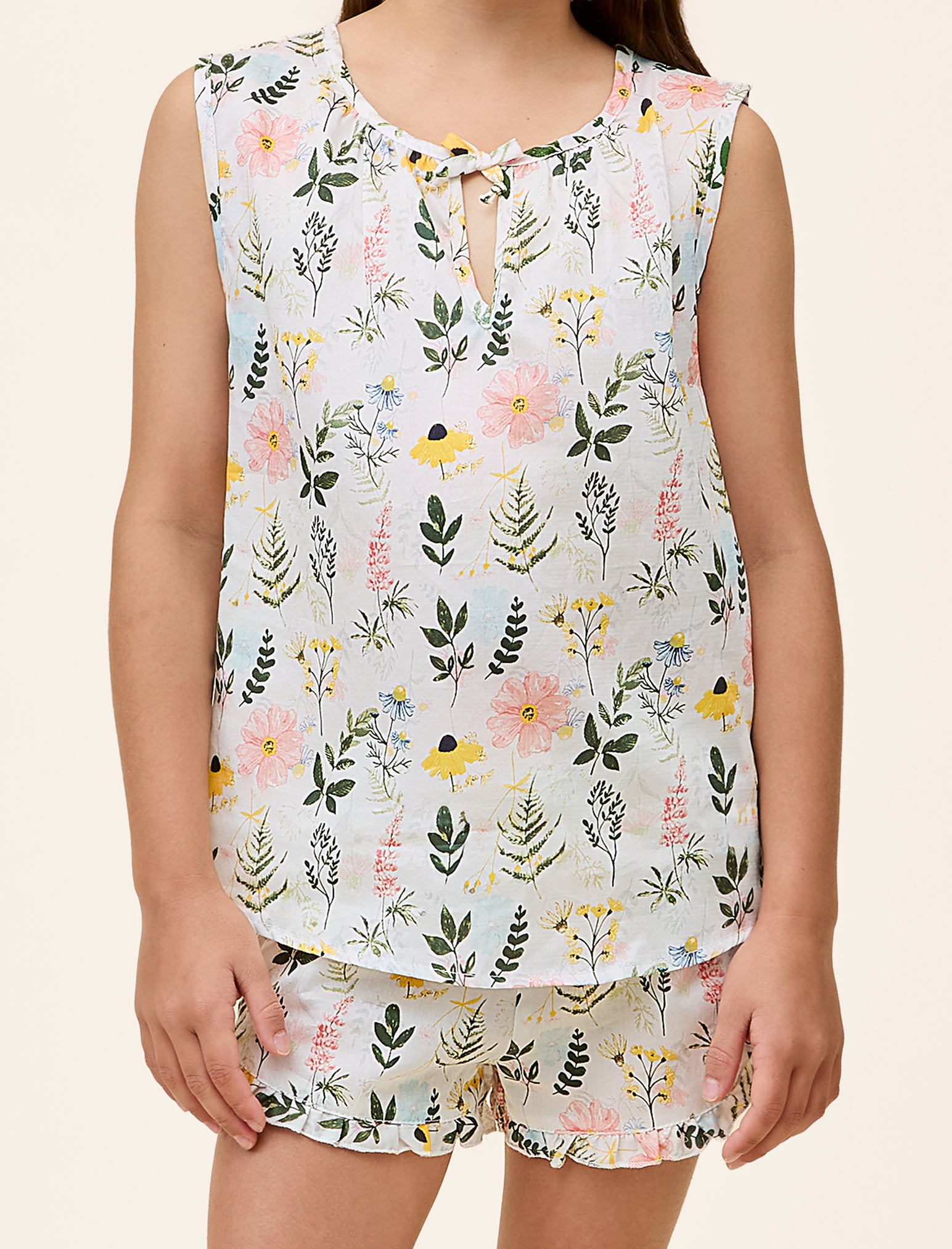 Kids Delphine Frill Cami and Boxer Short Set