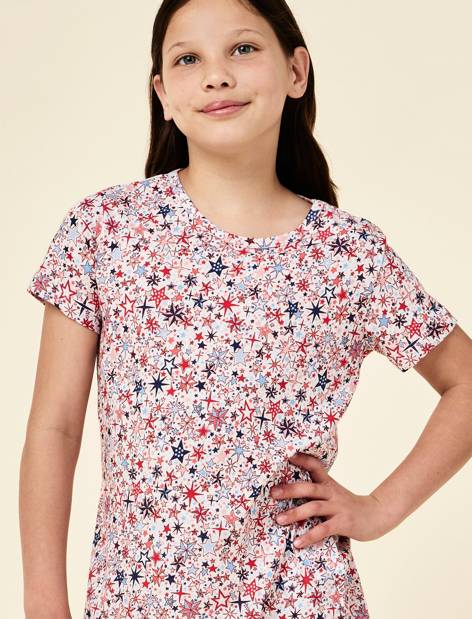 Kids Christmas Stars Knit Boxer PJ Set