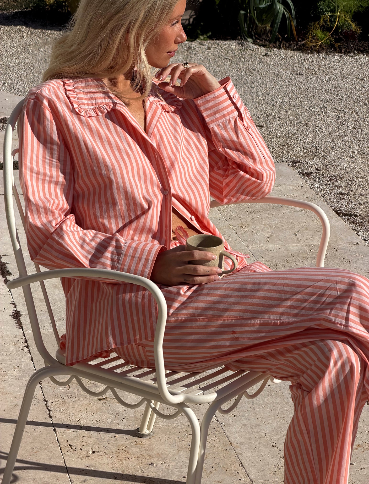 Butterscotch Stripe Full Length PJ Set