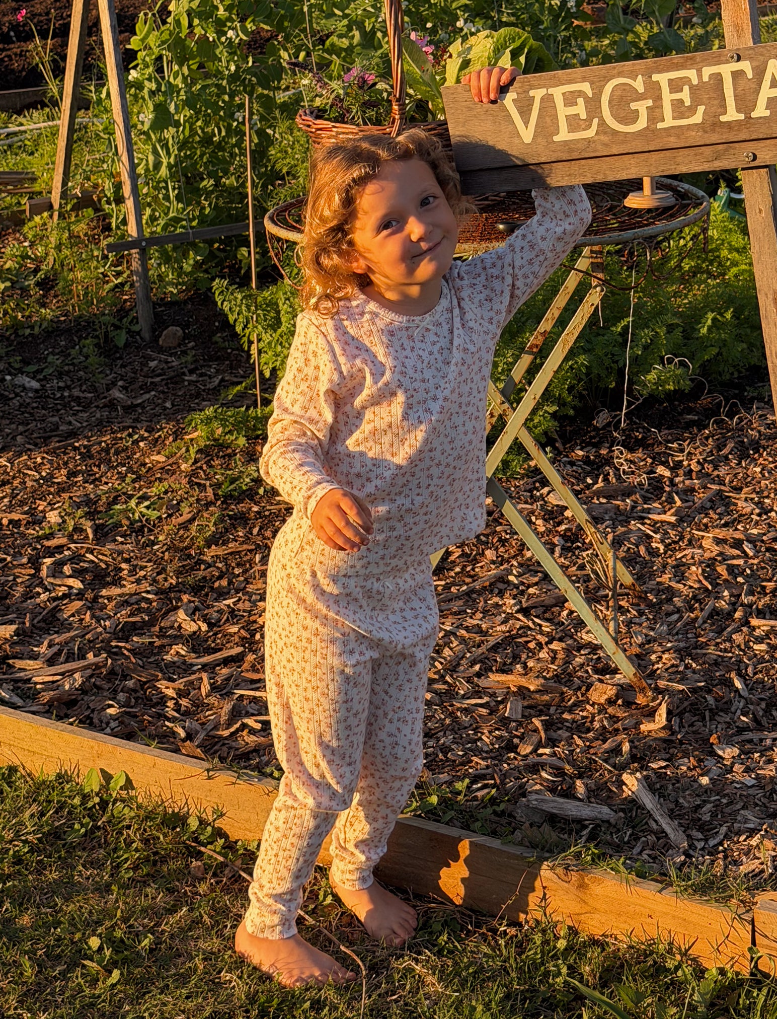 Kids Lottie Pointelle Full Length PJ Set