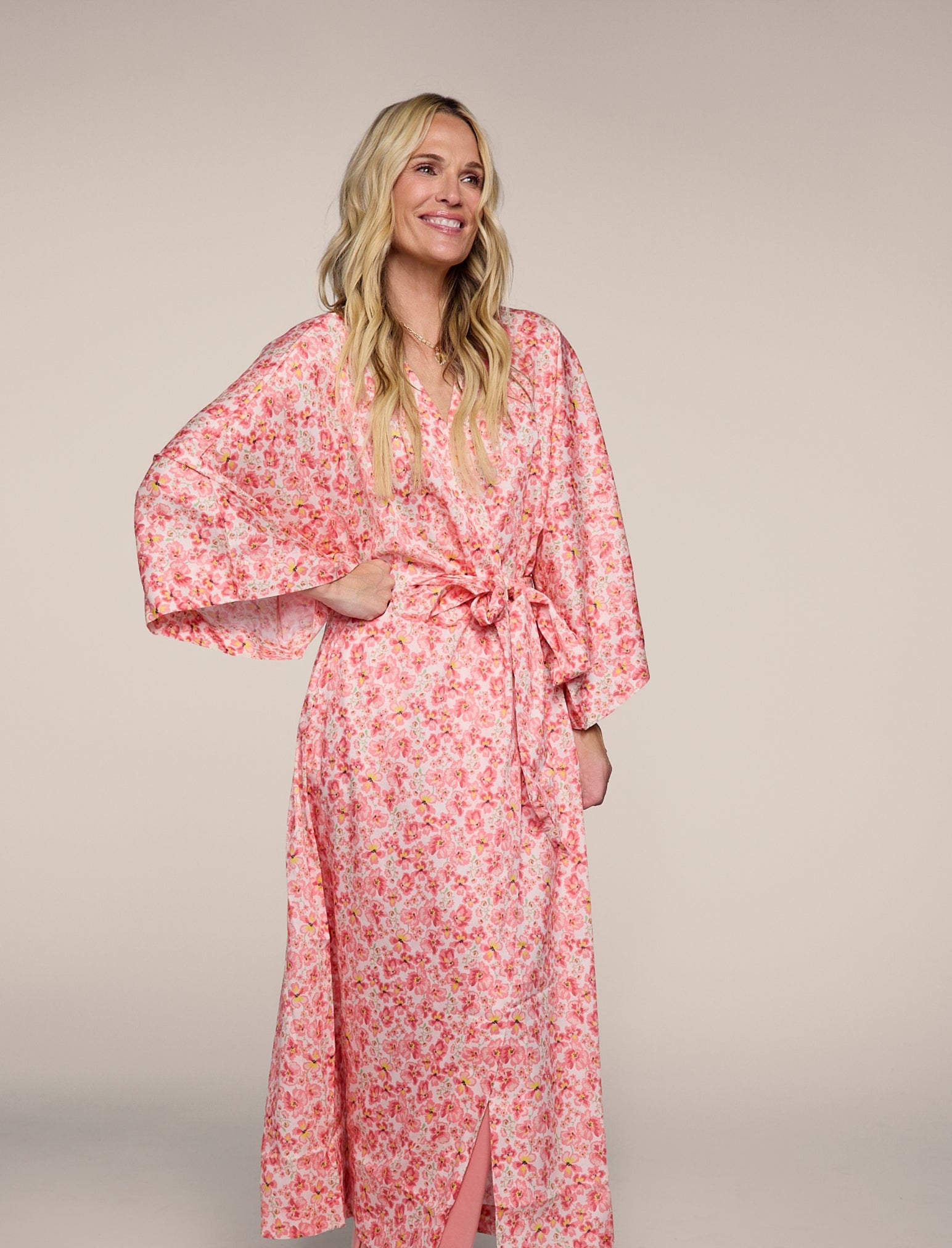 Molly Sims Cotton Kimono Robe