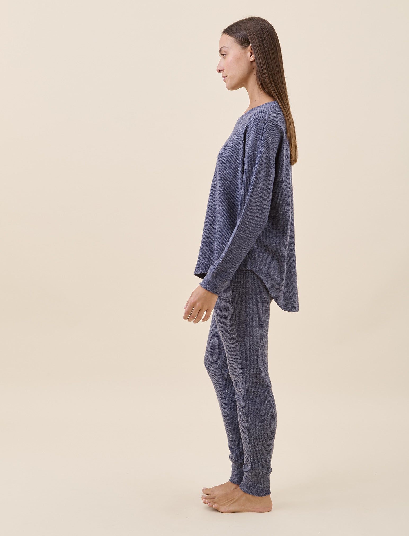 Super Soft Waffle Long Sleeve Relaxed Top