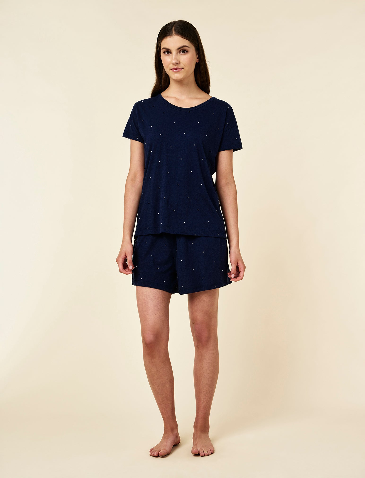 Jada Organic Cotton Knit Boxer PJ Set