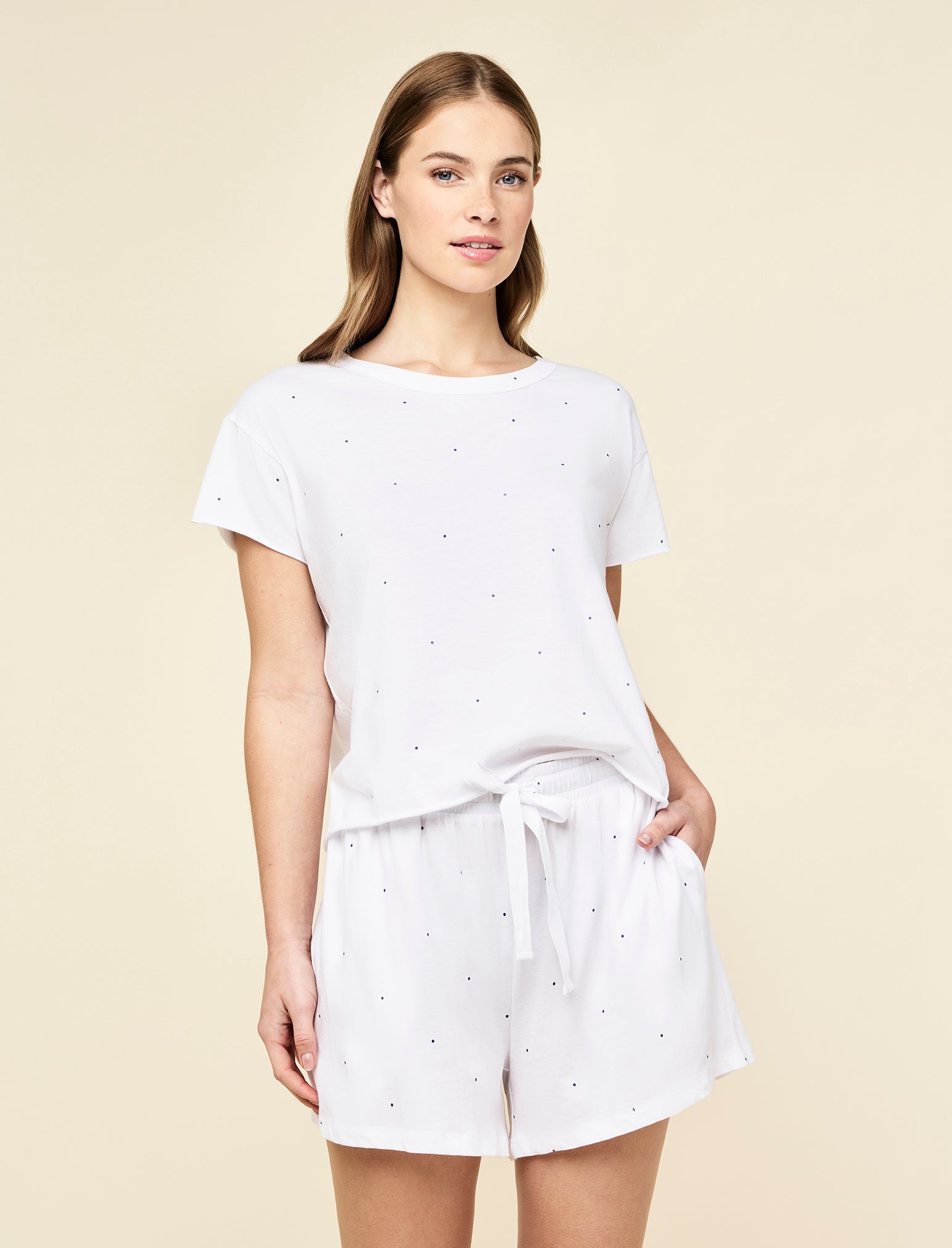 Jada Organic Cotton Knit Boxy Tee & Boxer