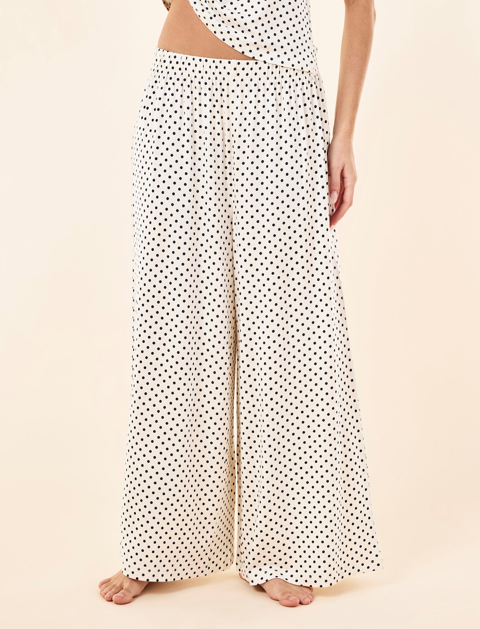 Kate Modal Soft Tee & Wide Leg Pant