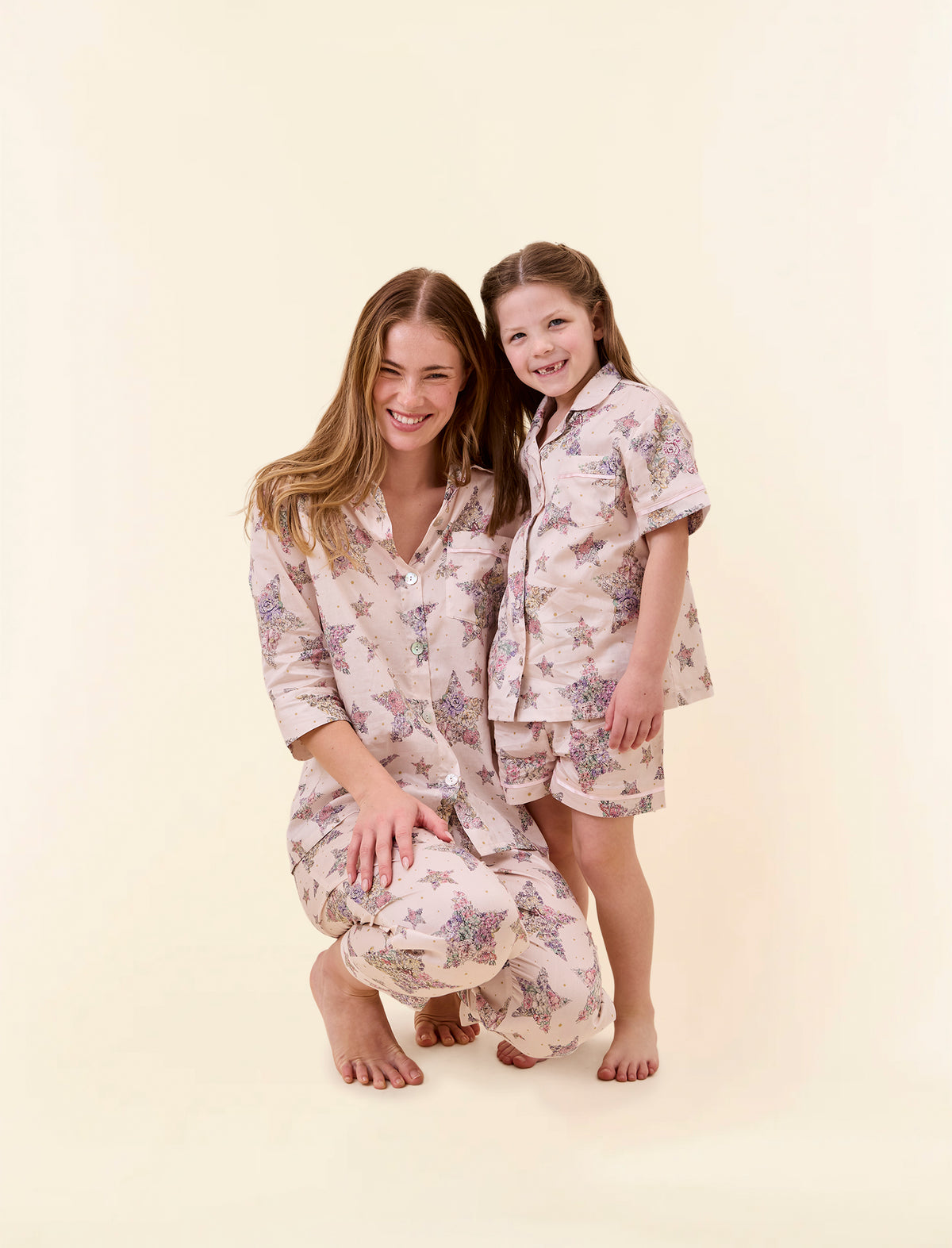 Kids Floral Star Boxer PJ Set