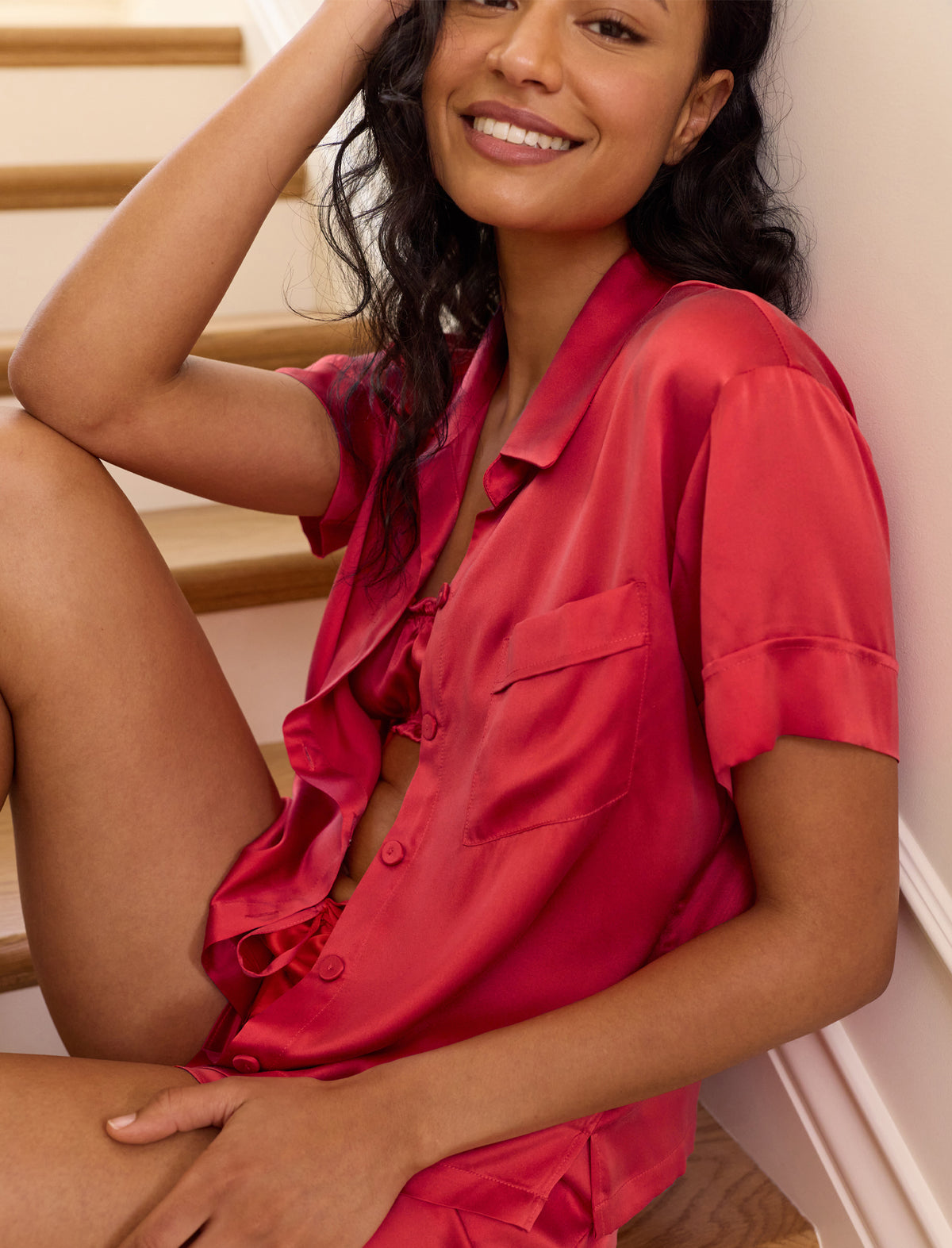 Audrey Washable Silk Boxer PJ Set