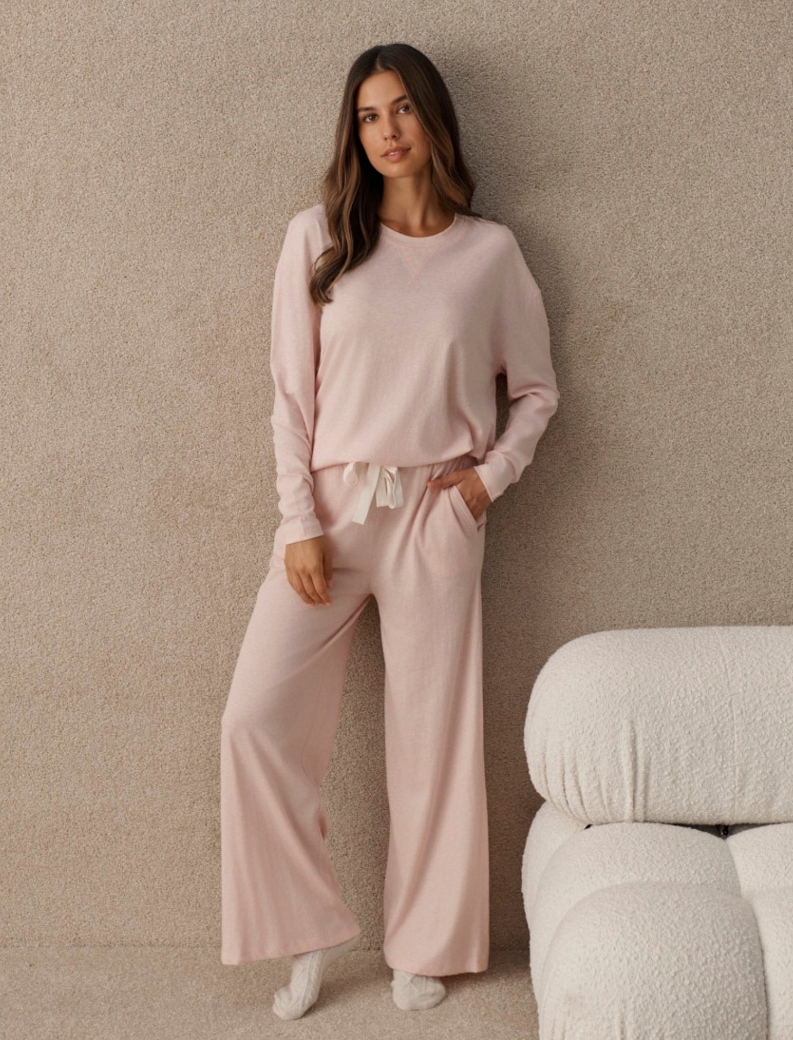 Jada Organic Cotton Knit Long Sleeve Tee