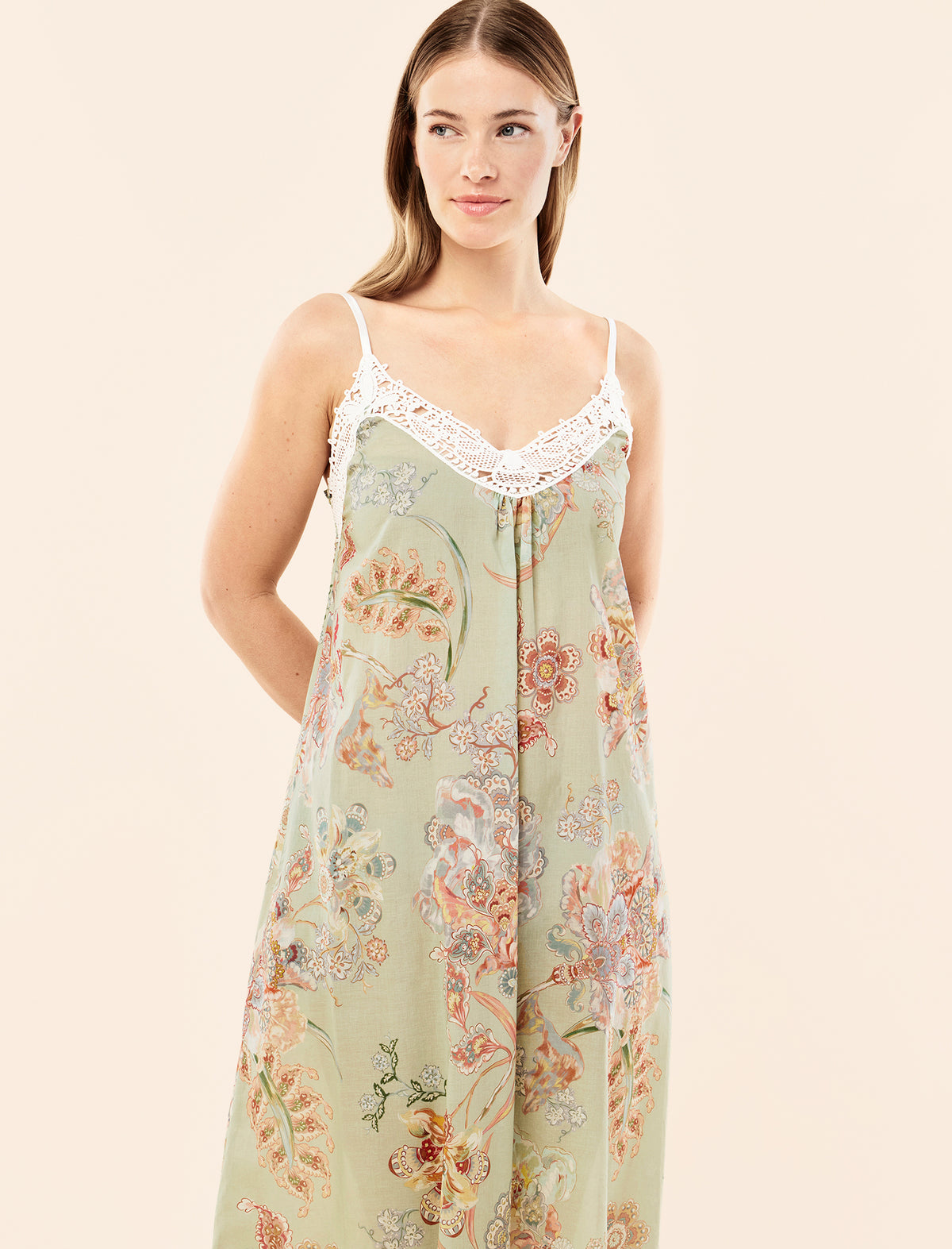 Coco Lace Front Maxi Nightie