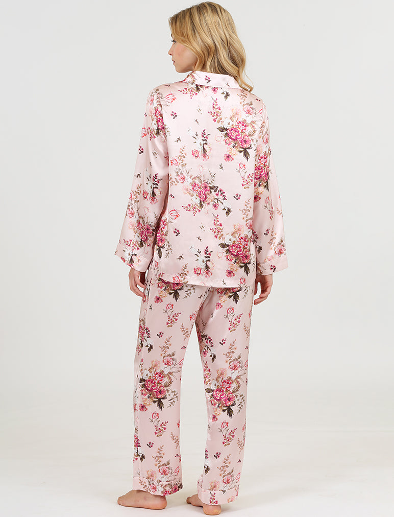 Lou Lou Silk Piped Full Length PJ