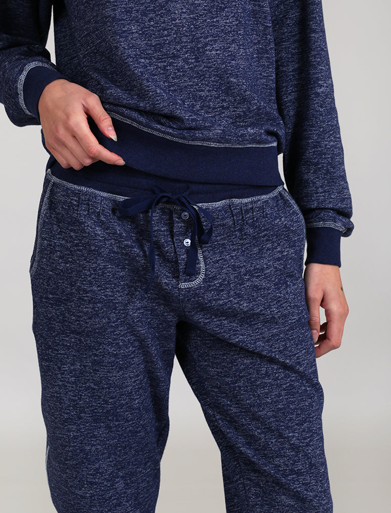 So Soft Fleecy Loungepant in Navy