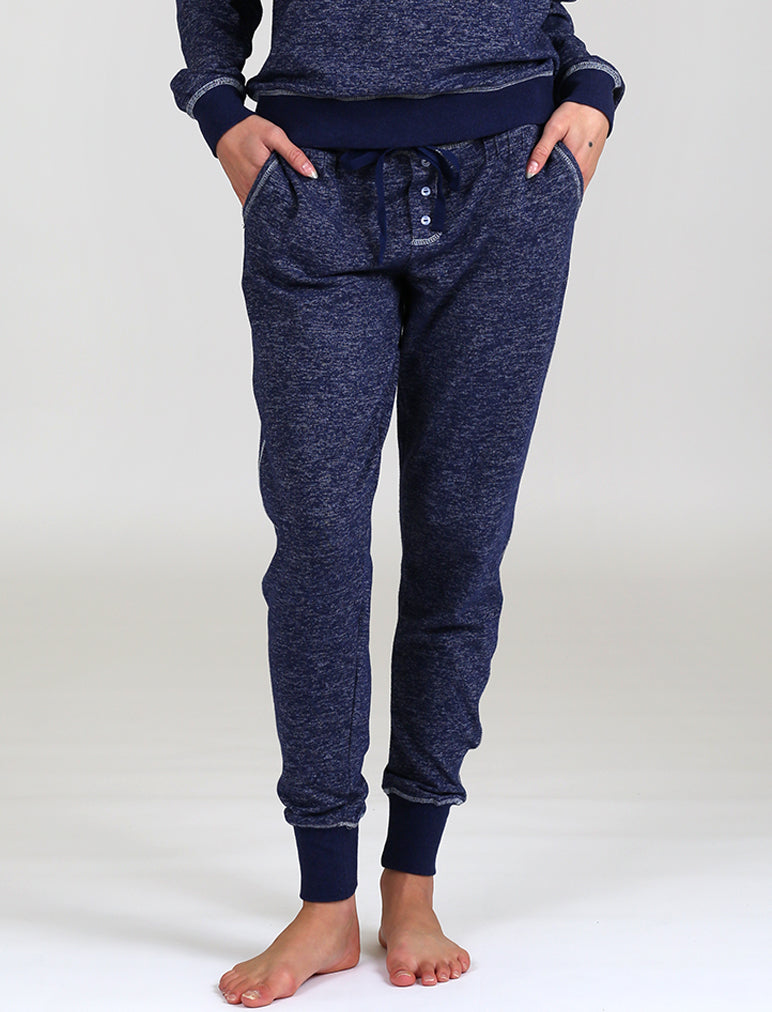 So Soft Fleecy Loungepant in Navy