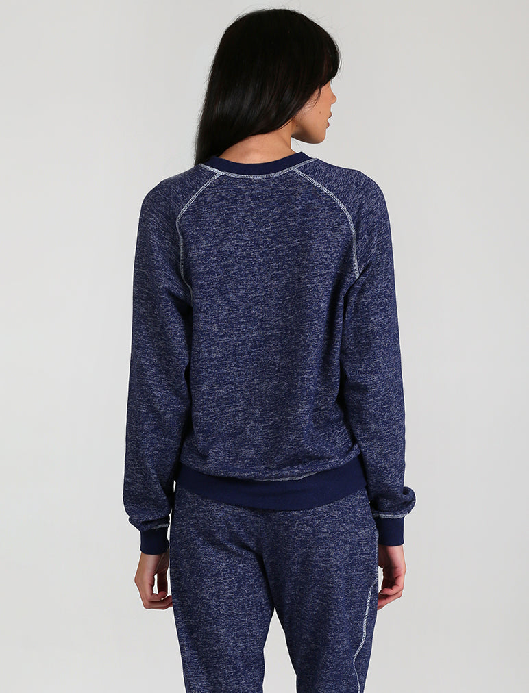 So Soft Fleecy Pullover in Navy