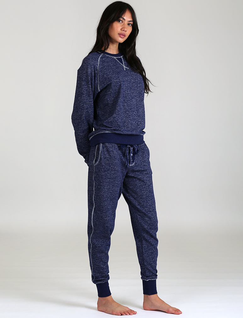 So Soft Fleecy Pullover in Navy
