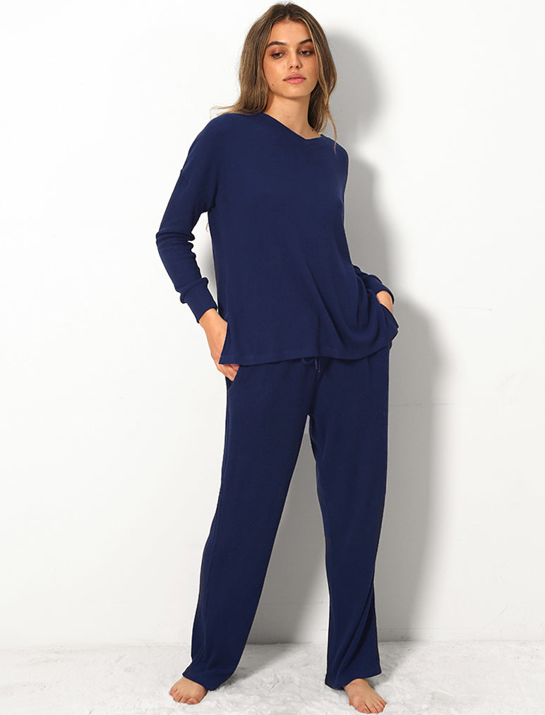 Soft Touch Rib V-Neck Top