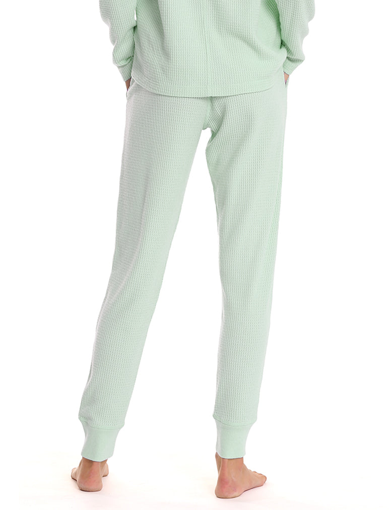 Super Soft Waffle Jogger in Matcha