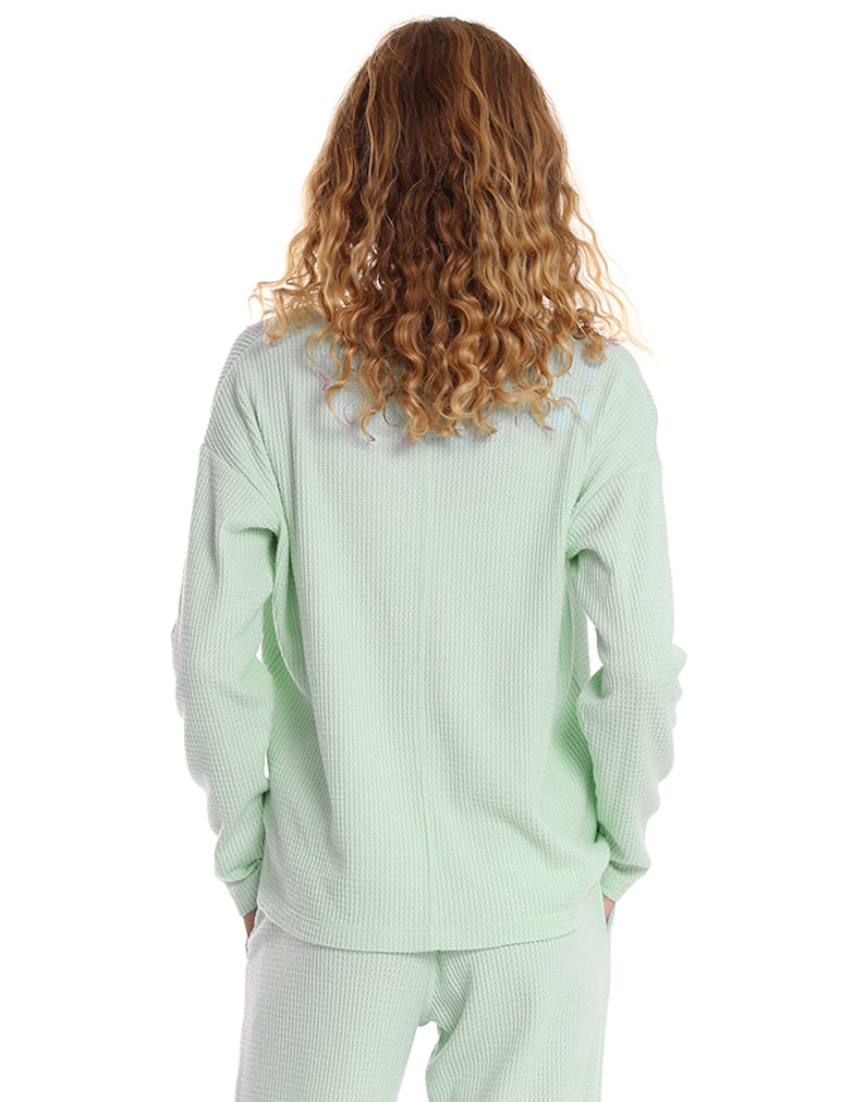 Super Soft Waffle V-Neck Top