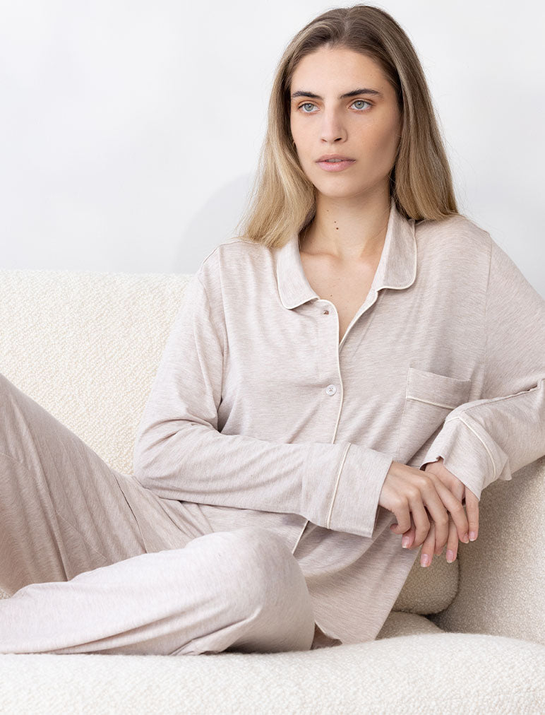 Kate Modal Soft Full Length PJ Set