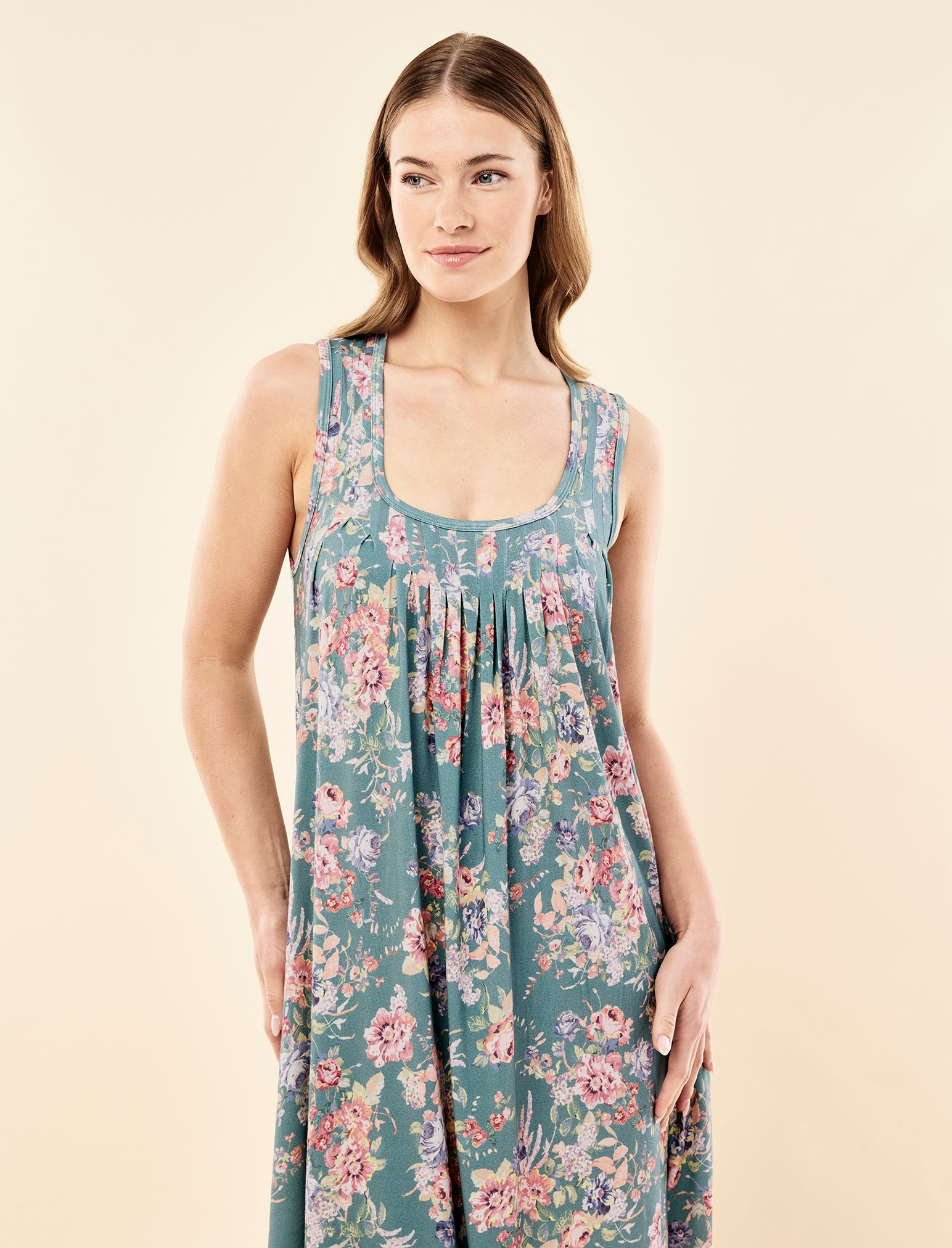 Kate Modal Soft Pleat Front Nightie