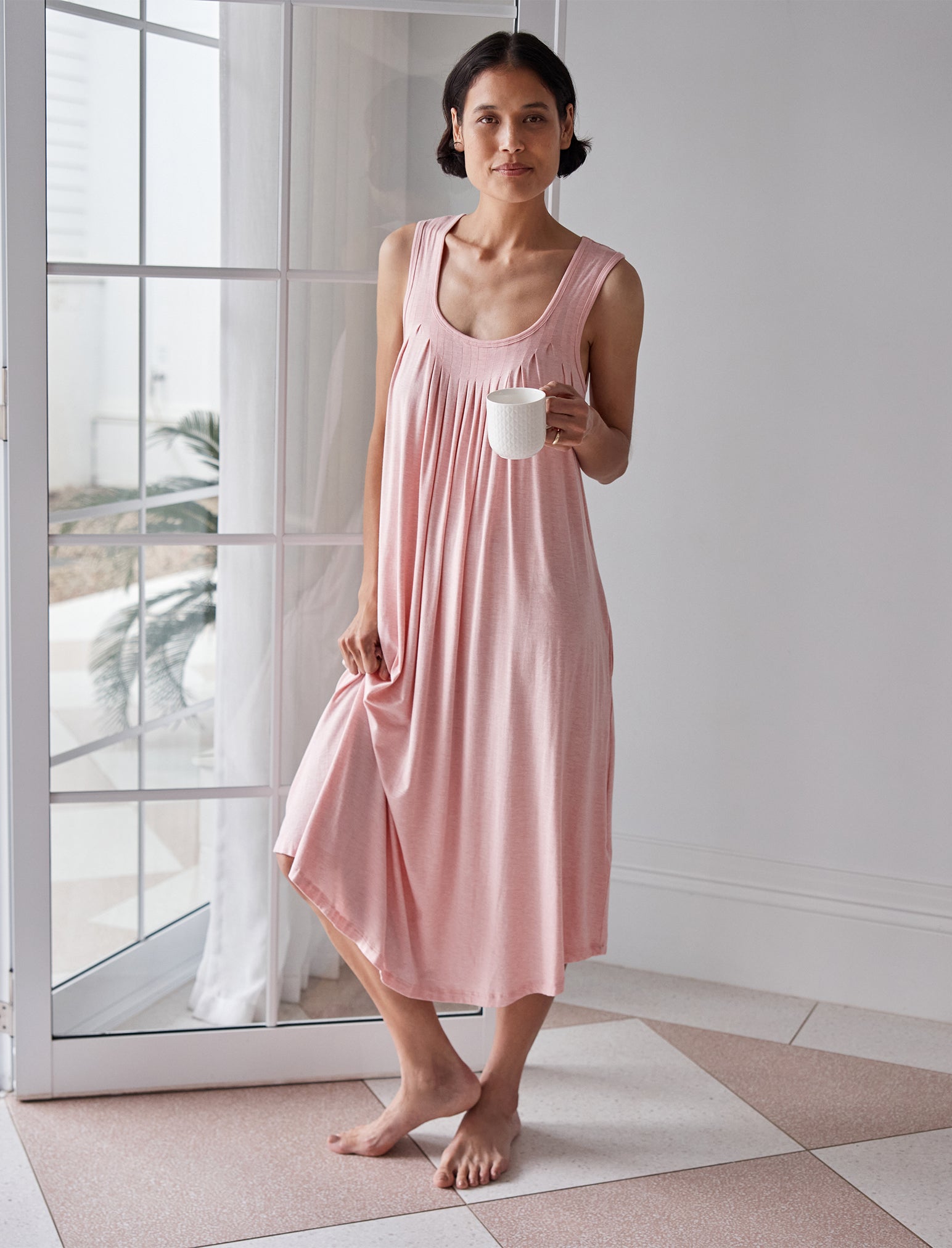 Kate Modal Soft Pleat Front Nightie