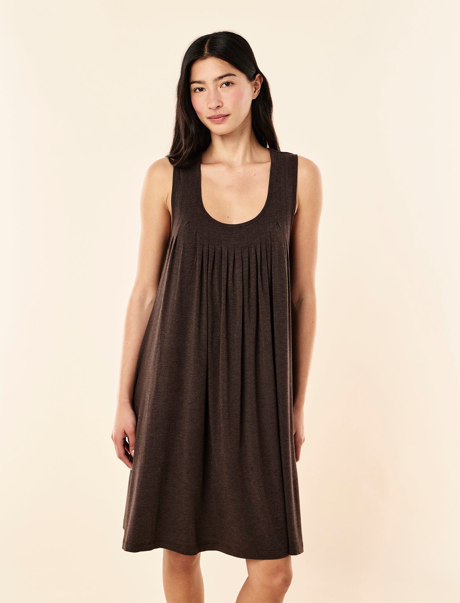 Kate Modal Soft Pleat Front Nightie
