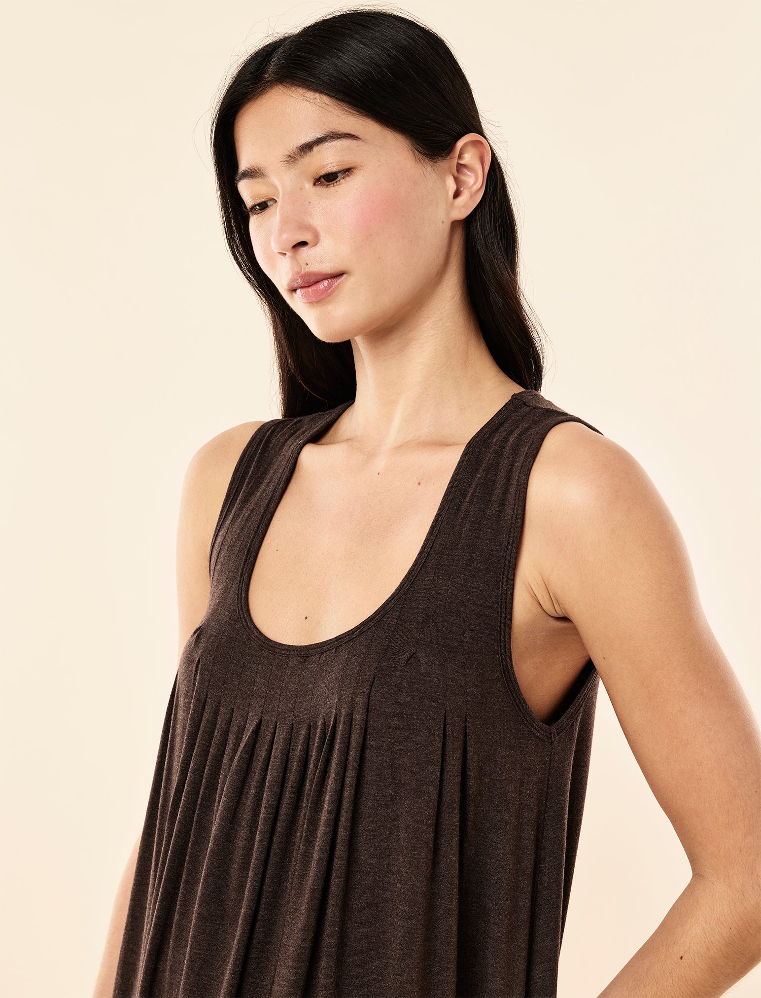 Kate Modal Soft Pleat Front Nightie