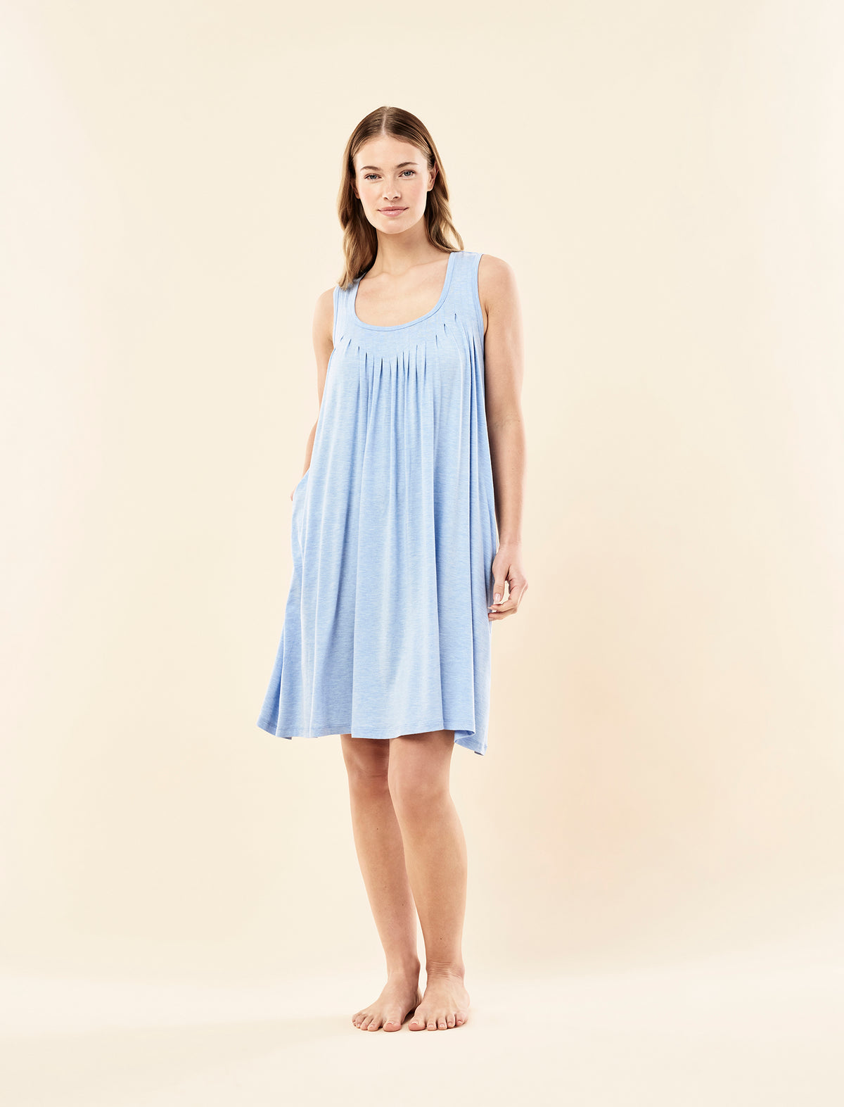 Kate Modal Soft Pleat Front Nightie