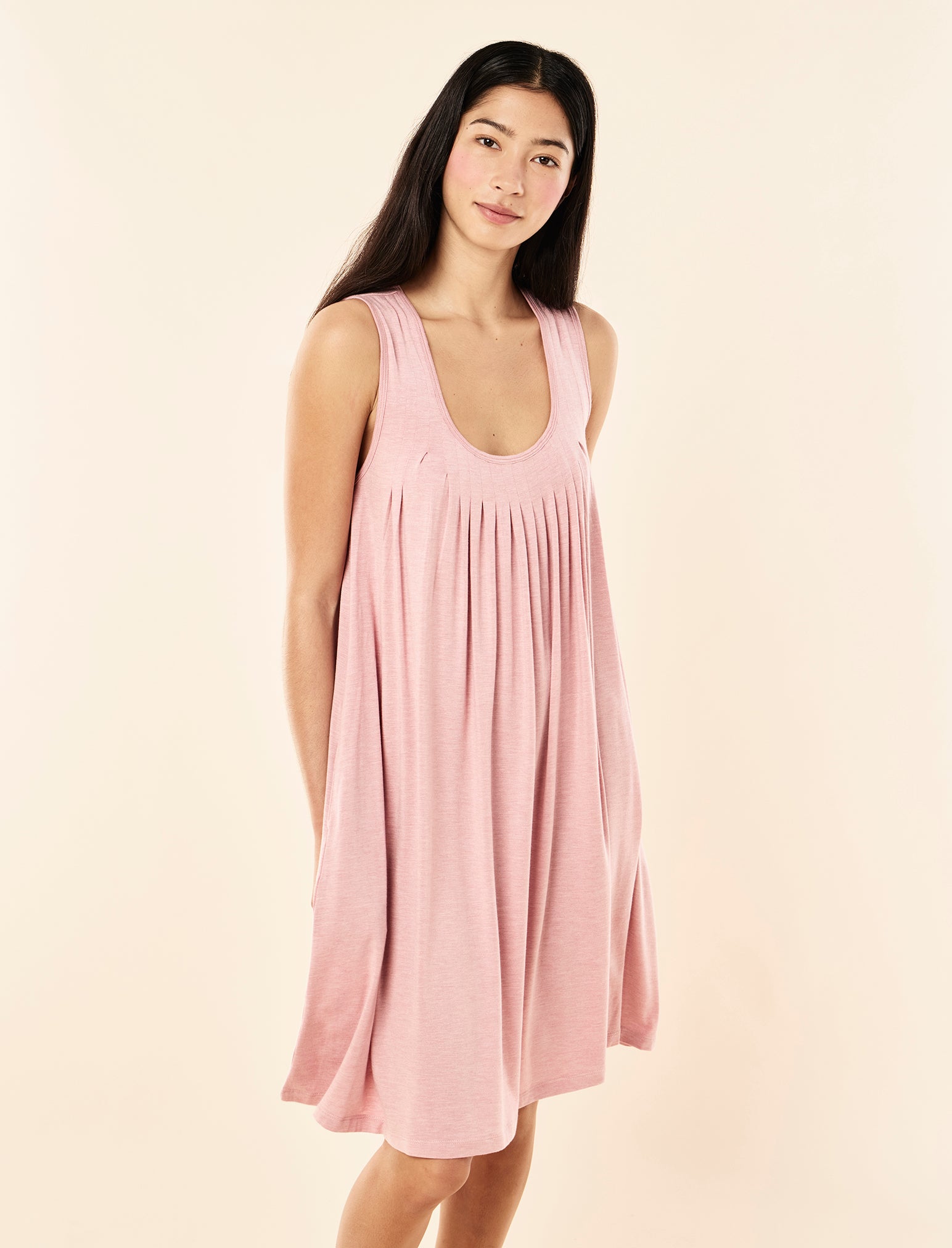 Kate Modal Soft Pleat Front Nightie