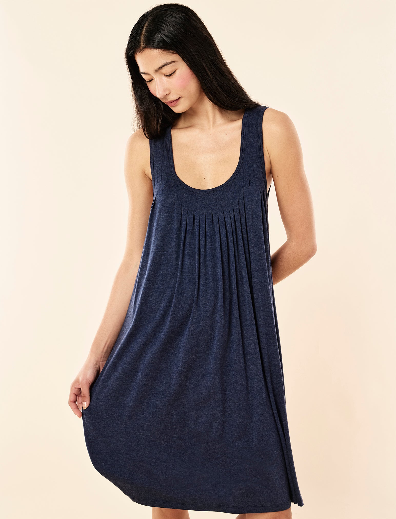 Kate Modal Soft Pleat Front Nightie