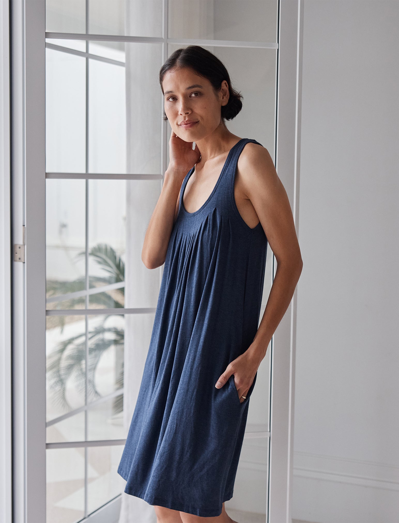 Kate Modal Soft Pleat Front Nightie