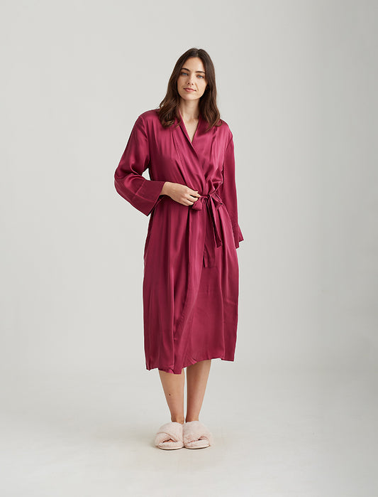 Audrey Silk Long Robe