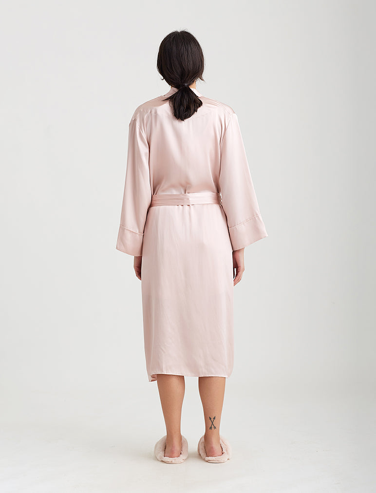 Audrey Silk Long Robe