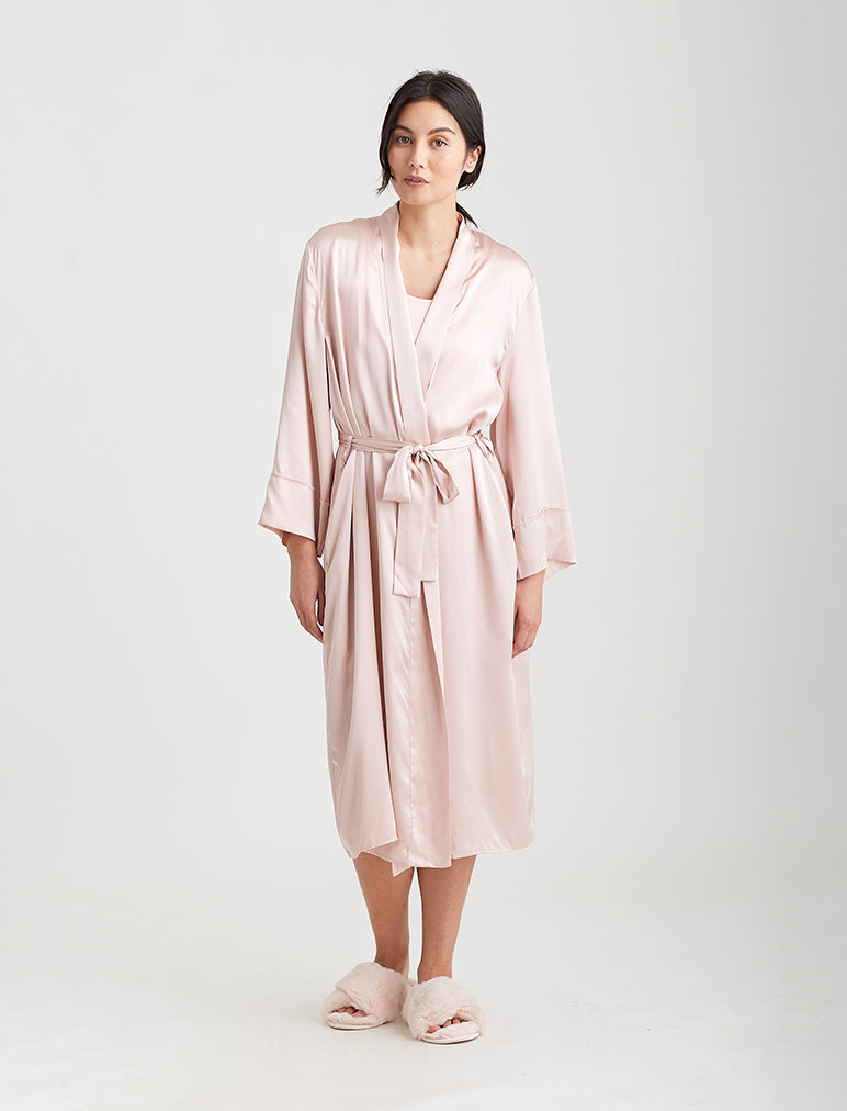 Audrey Silk Long Robe