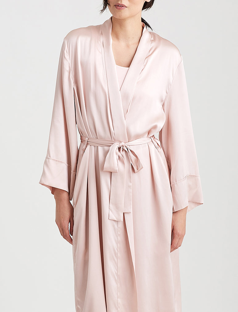 Audrey Silk Long Robe – Papinelle Sleepwear AU
