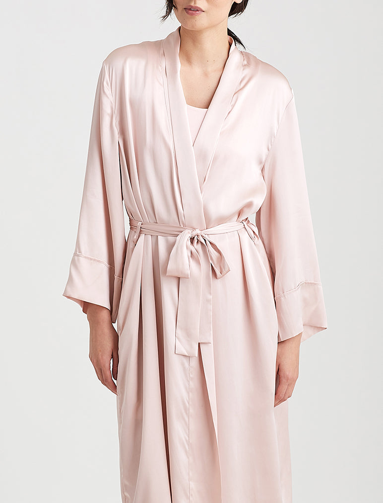 Audrey Silk Long Robe