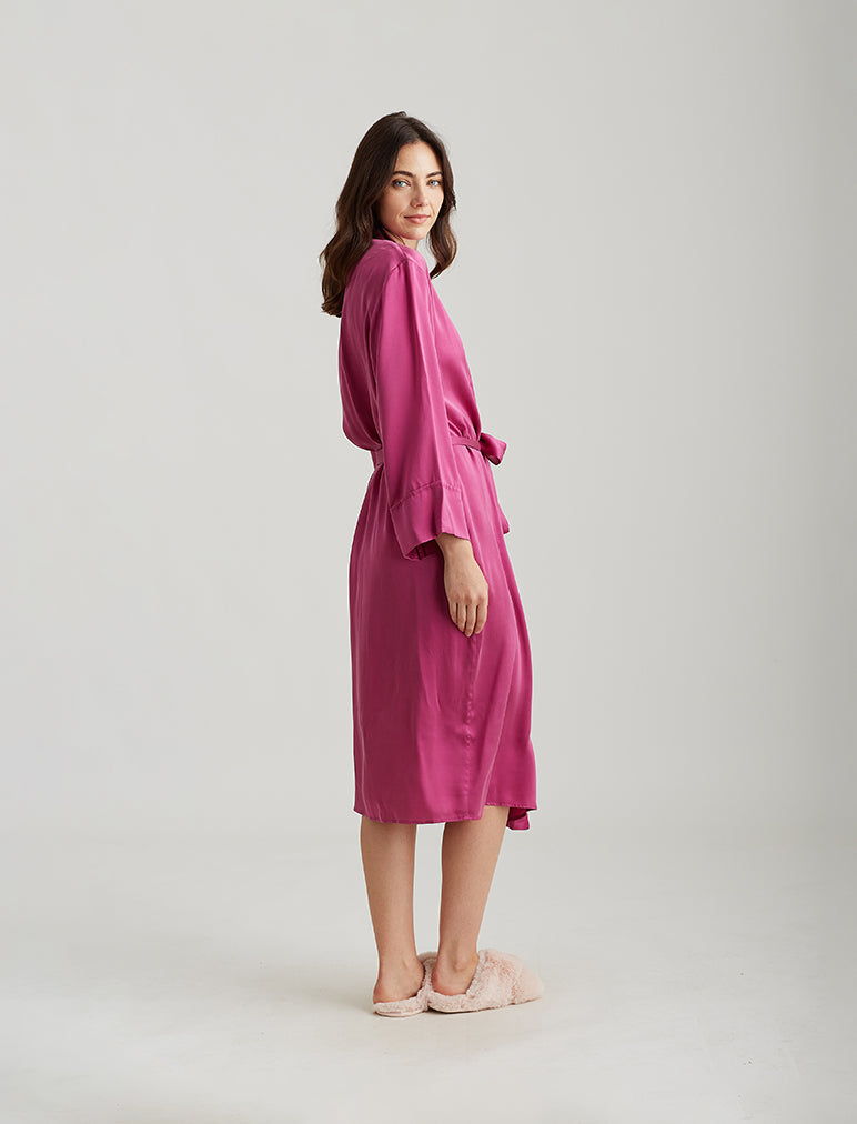 Audrey Silk Long Robe