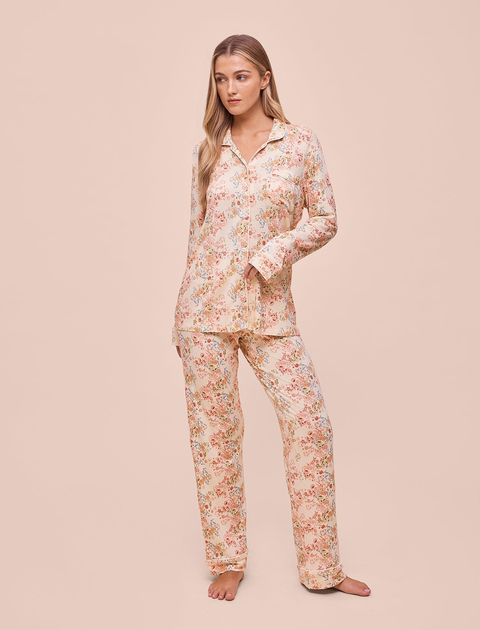 Kate Modal Soft Full Length PJ Set