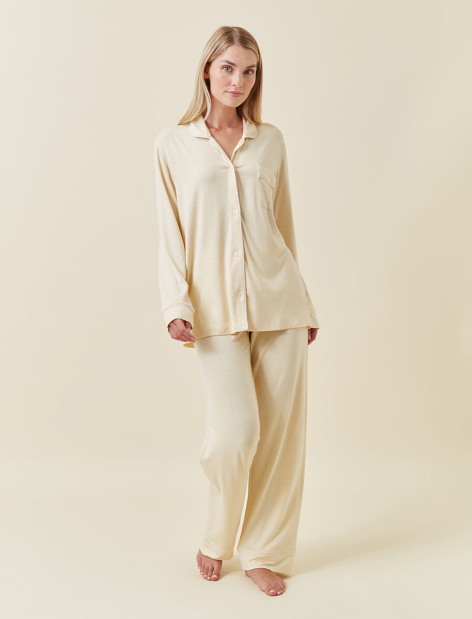 Kate Modal Soft Full Length PJ Set
