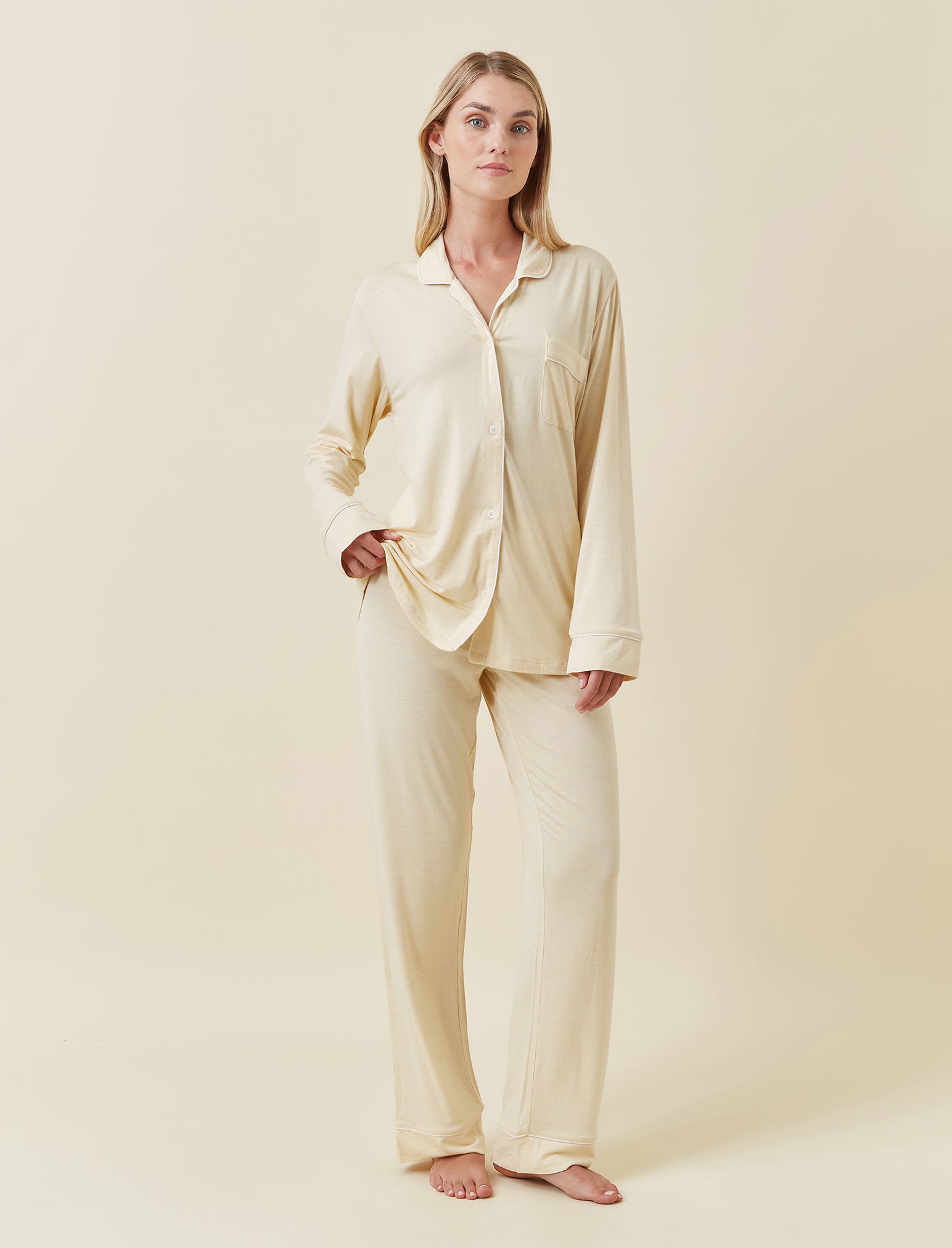 Kate Modal Soft Full Length PJ Set
