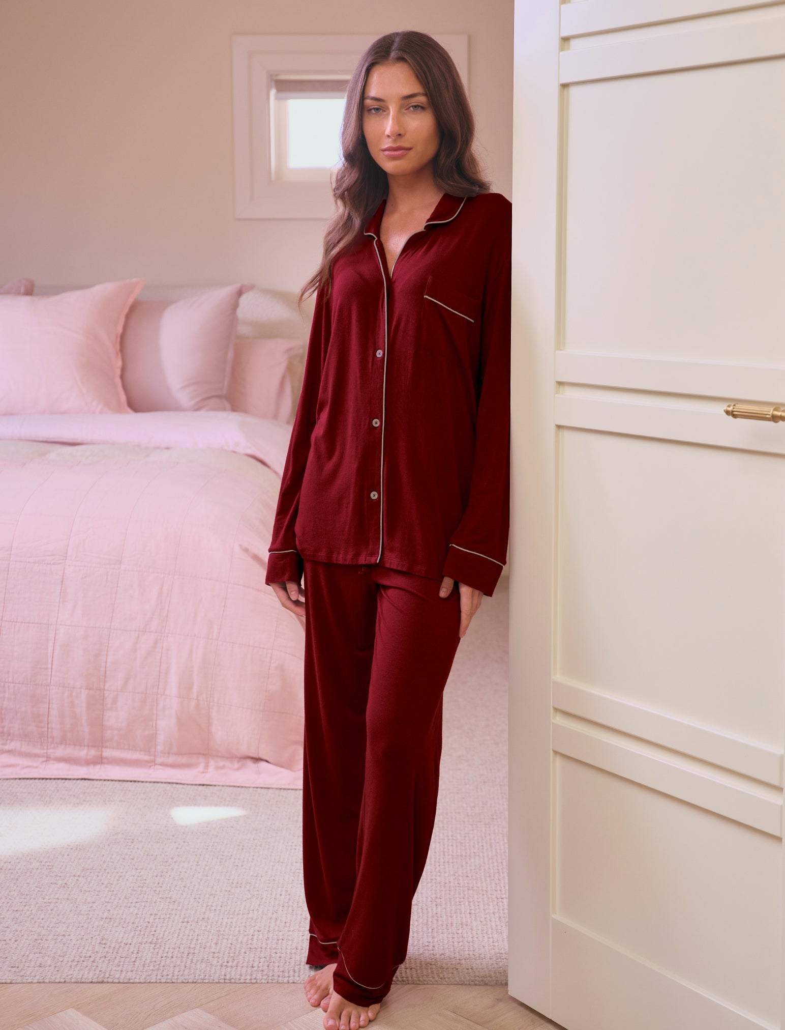 Kate Modal Soft Full Length PJ Set