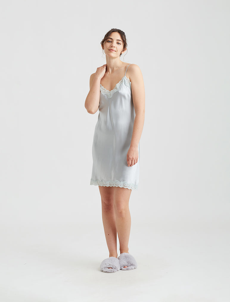 Camille Silk Lace Slip Nightie